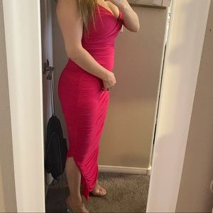 Long pink dress
